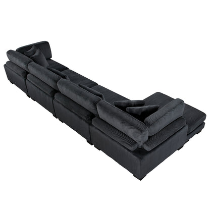 Traverse 4-Piece Modular Sectional with Reversible Chaise