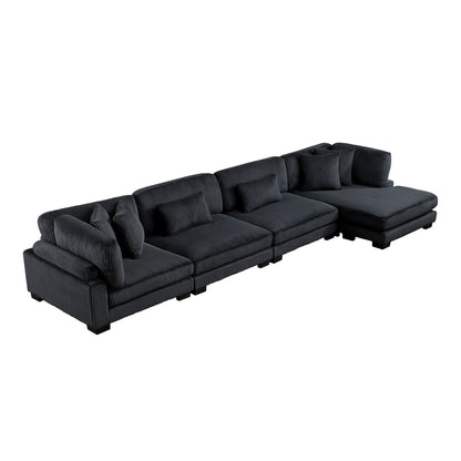 Traverse 4-Piece Modular Sectional with Reversible Chaise