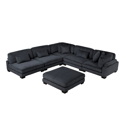Traverse 6-Piece Modular Sectional with Ottoman