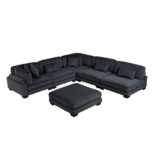 Traverse 6-Piece Modular Sectional with Ottoman