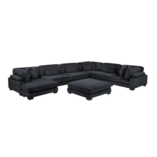 Traverse 7-Piece Modular Sectional with Reversible Chaise and Ottoman
