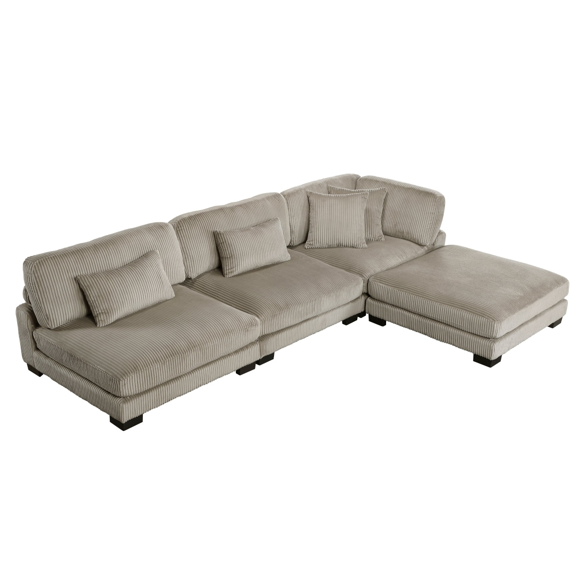 Traverse 4-Piece Modular Sectional with Ottoman