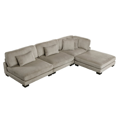 Traverse 4-Piece Modular Sectional with Ottoman
