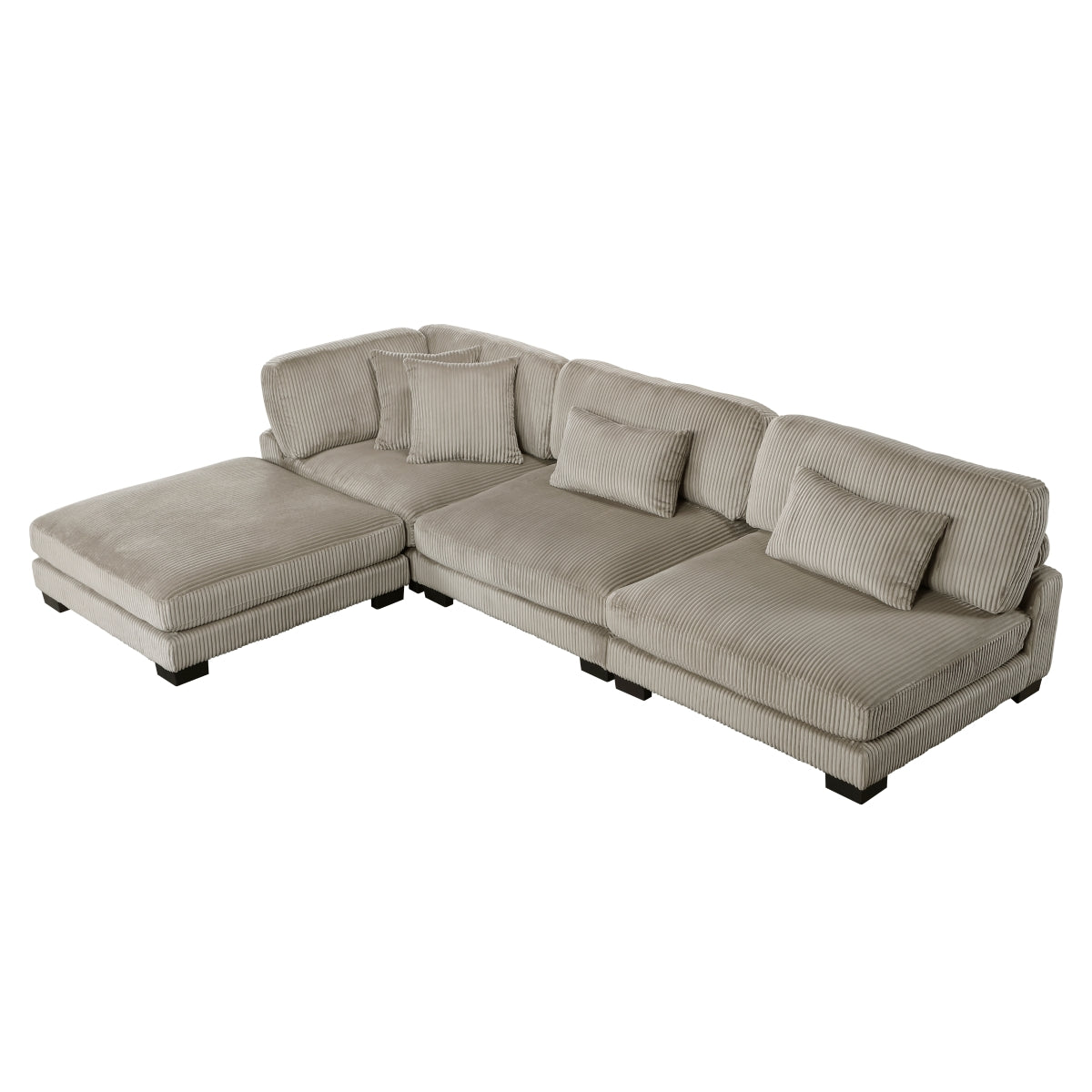 Traverse 4-Piece Modular Sectional with Ottoman