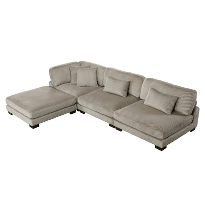 Traverse 4-Piece Modular Sectional with Ottoman