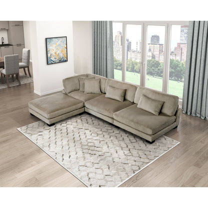 Traverse 4-Piece Modular Sectional with Ottoman