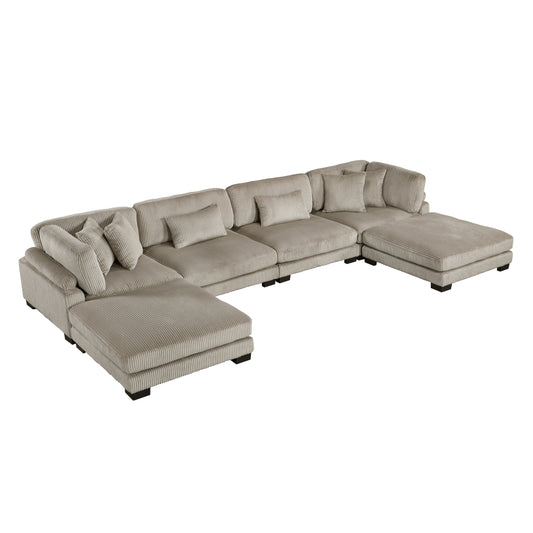 Traverse 6-Piece Modular Sectional with Ottomans
