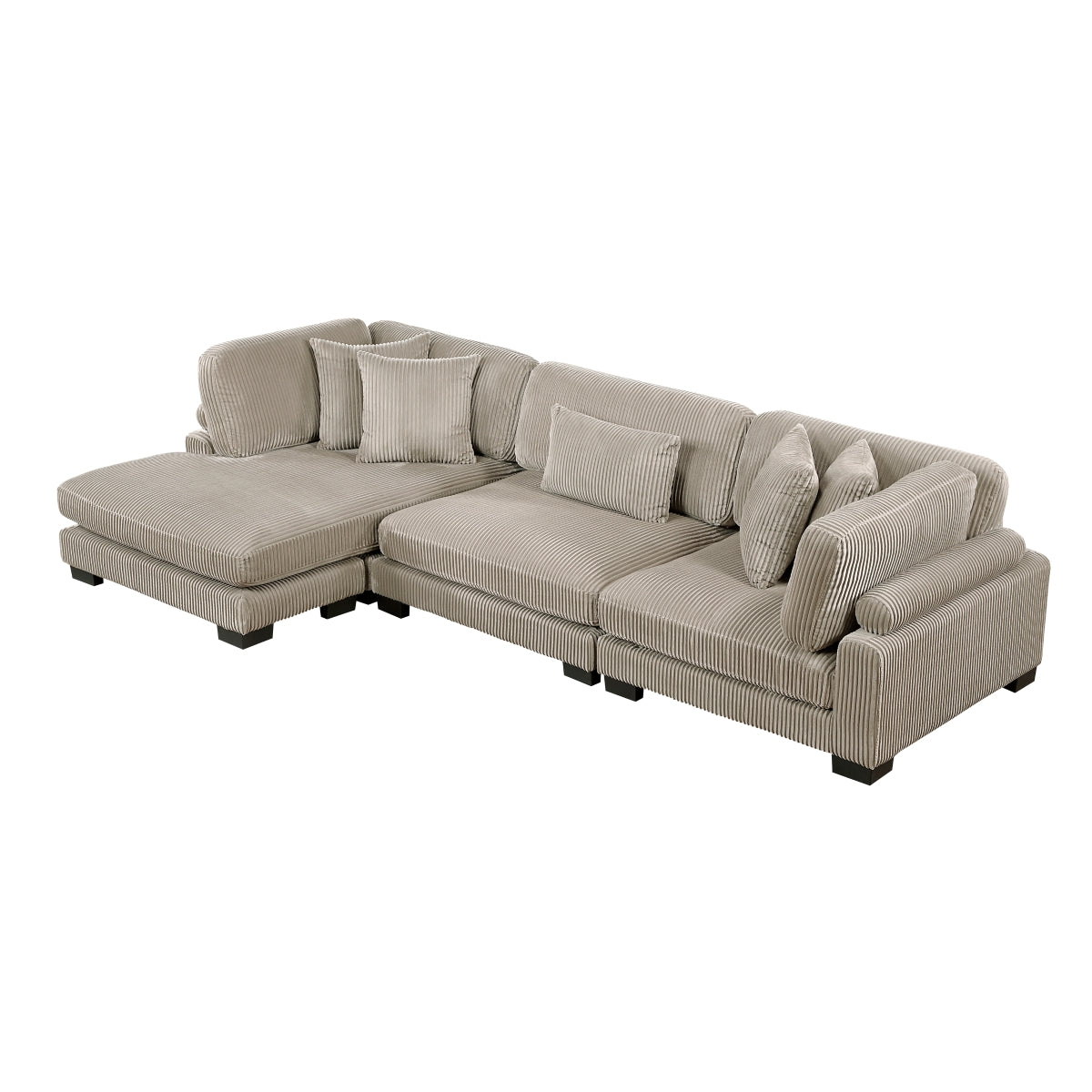 Traverse 3-Piece Modular Sectional with Reversible Chaise
