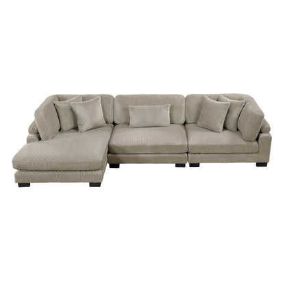 Traverse 3-Piece Modular Sectional with Reversible Chaise