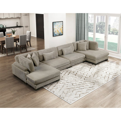 Traverse 4-Piece Modular Sectional with Reversible Chaise