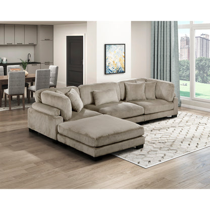 Traverse 4-Piece Modular Sectional with Ottoman