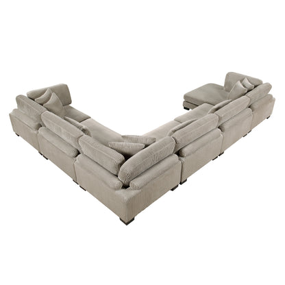 Traverse 6-Piece Modular Sectional with Reversible Chaise