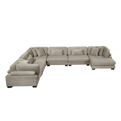 Traverse 6-Piece Modular Sectional with Reversible Chaise