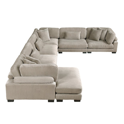Traverse 6-Piece Modular Sectional with Reversible Chaise