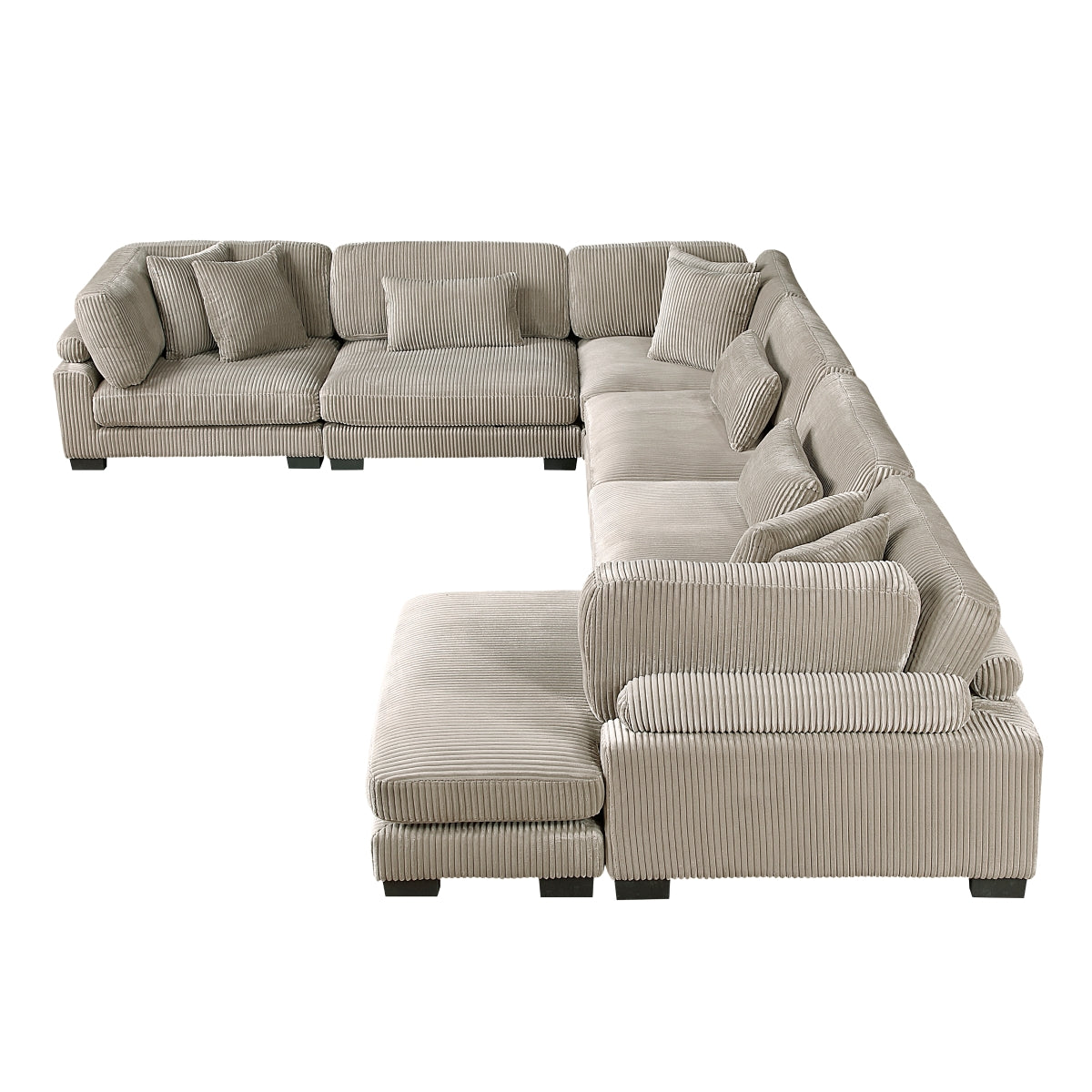 Traverse 6-Piece Modular Sectional with Reversible Chaise
