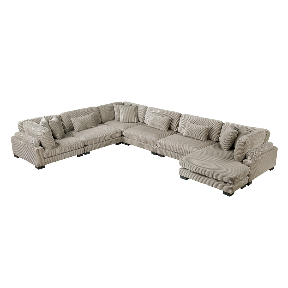 Traverse 6-Piece Modular Sectional with Reversible Chaise