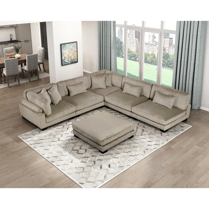 Traverse 6-Piece Modular Sectional with Ottoman