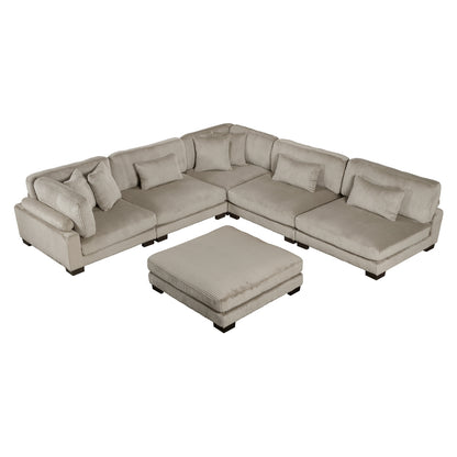 Traverse 6-Piece Modular Sectional with Ottoman