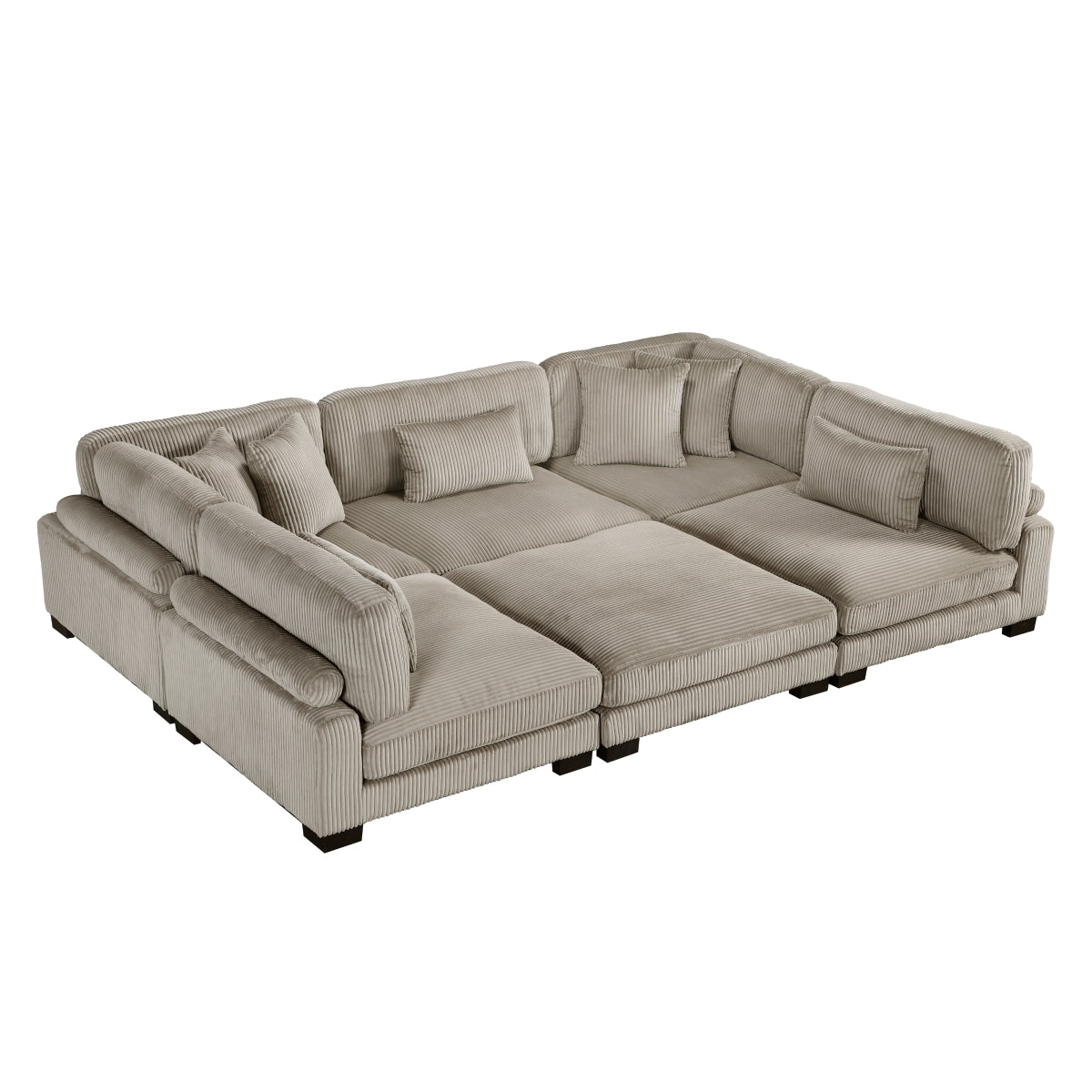 Traverse 6-Piece Modular Sectional with Ottoman