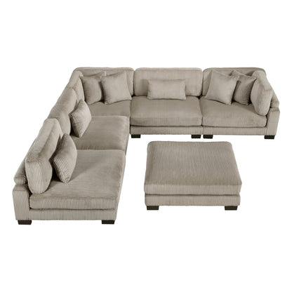 Traverse 6-Piece Modular Sectional with Ottoman
