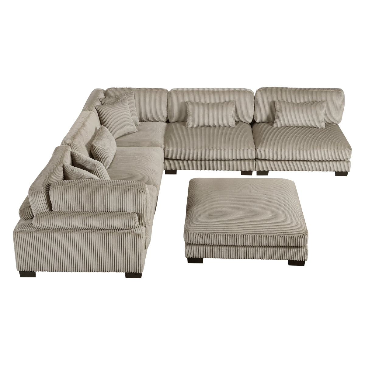 Traverse 6-Piece Modular Sectional with Ottoman