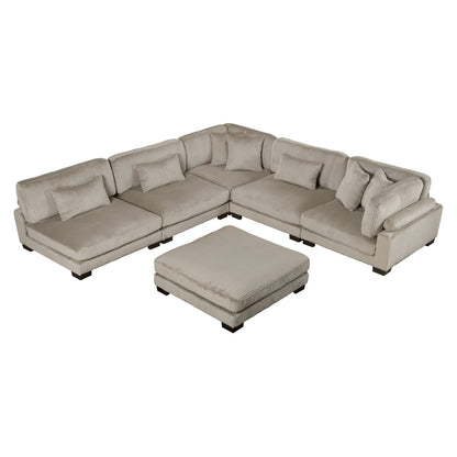 Traverse 6-Piece Modular Sectional with Ottoman