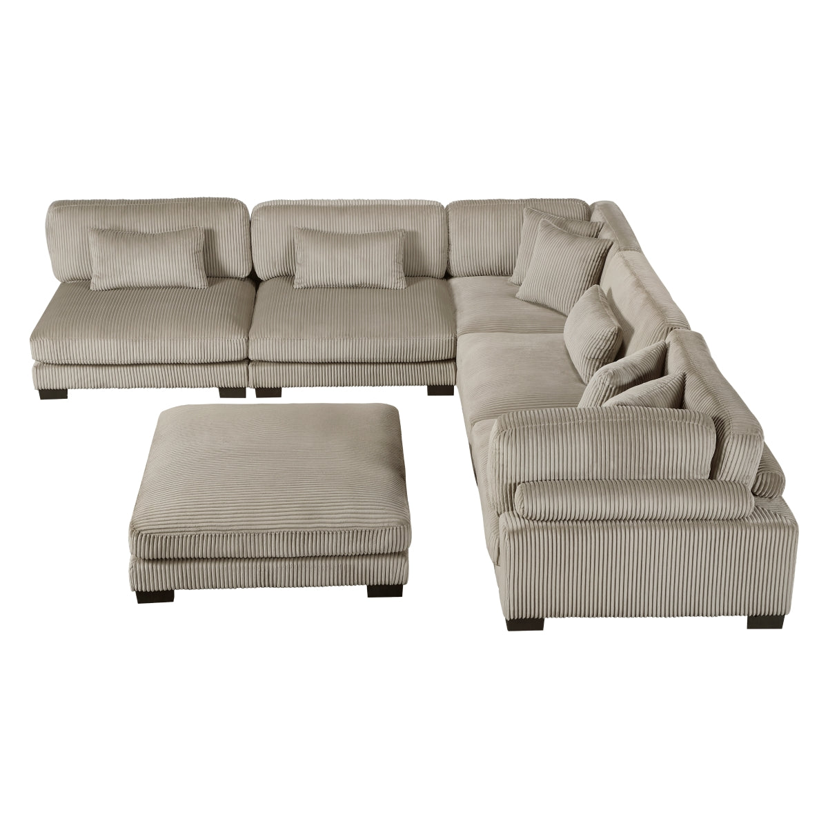 Traverse 6-Piece Modular Sectional with Ottoman