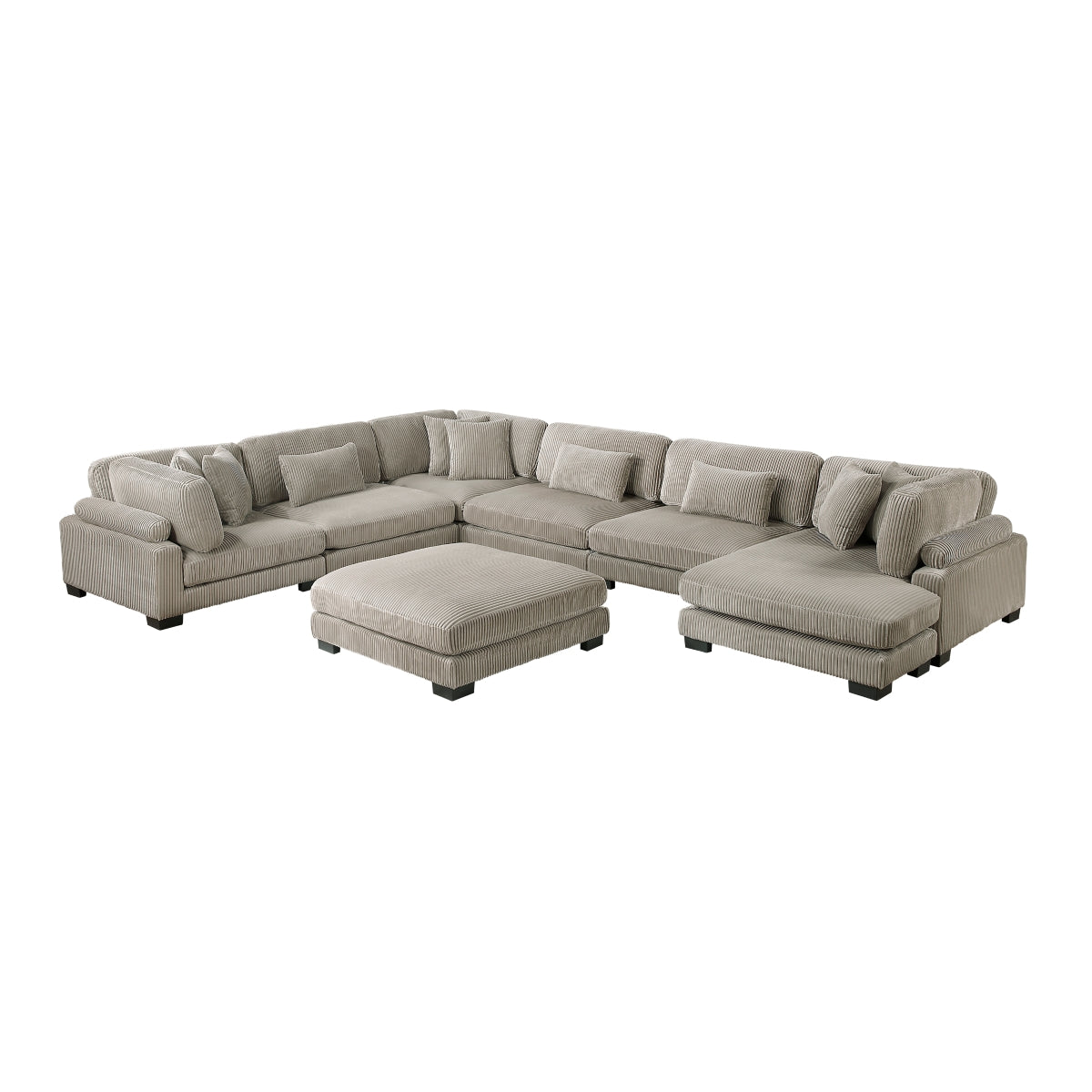 Traverse 7-Piece Modular Sectional with Reversible Chaise and Ottoman