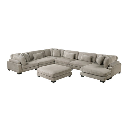 Traverse 7-Piece Modular Sectional with Reversible Chaise and Ottoman