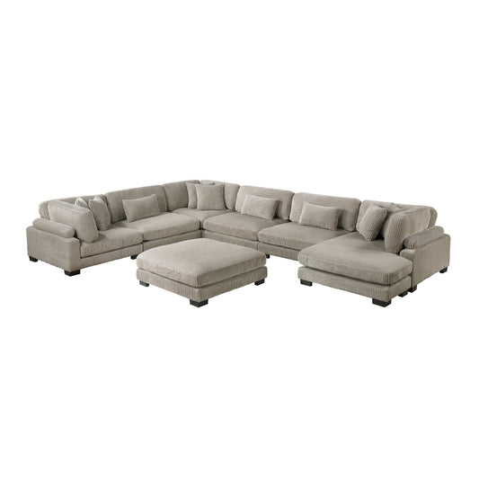 Traverse 7-Piece Modular Sectional with Reversible Chaise and Ottoman