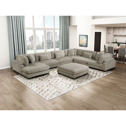 Traverse 7-Piece Modular Sectional with Reversible Chaise and Ottoman