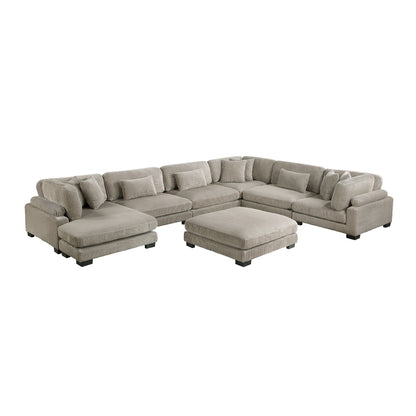 Traverse 7-Piece Modular Sectional with Reversible Chaise and Ottoman