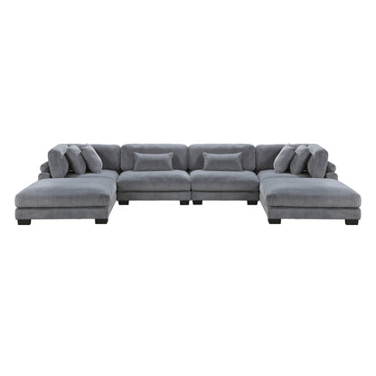 Traverse 6-Piece Modular Sectional with Ottomans