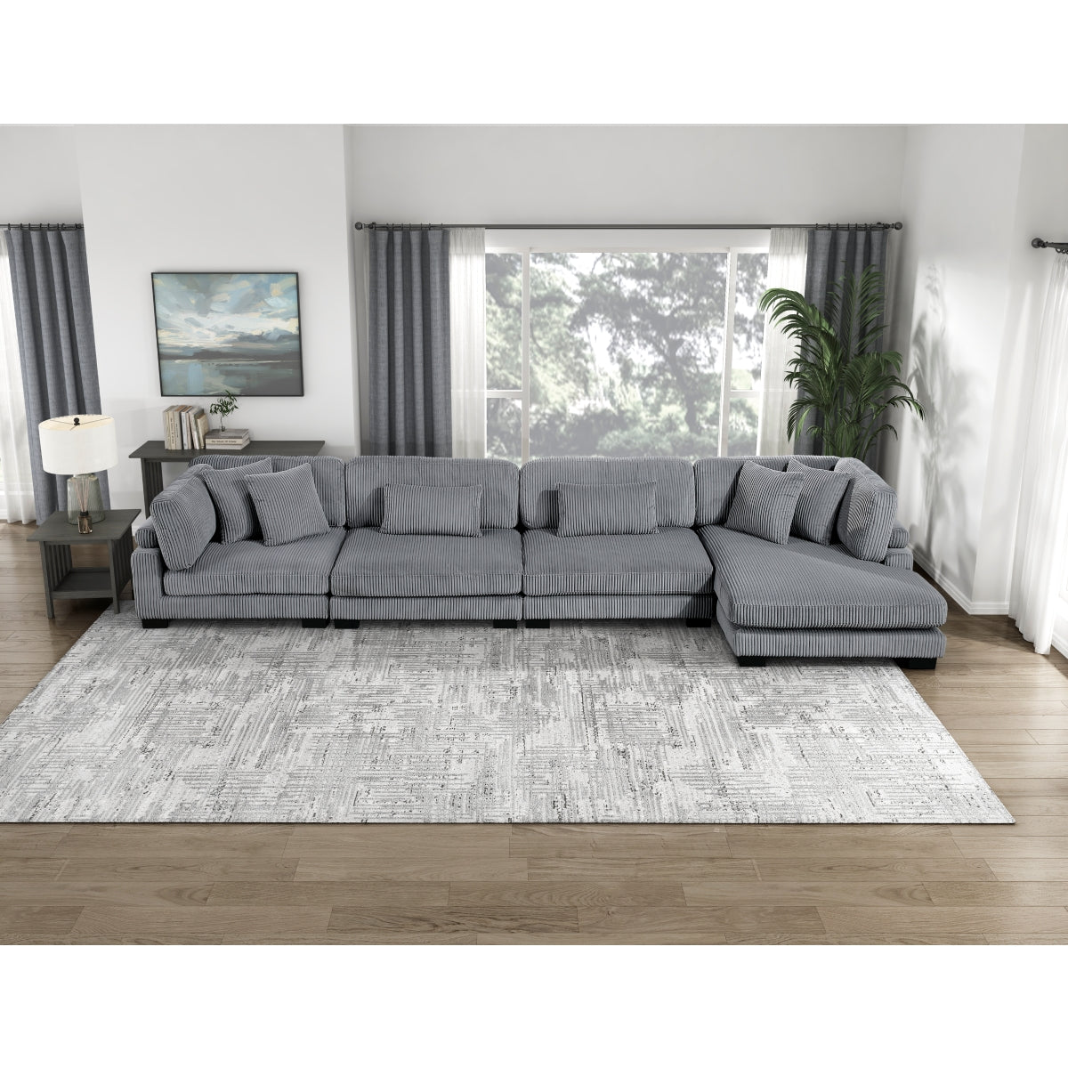Traverse 4-Piece Modular Sectional with Reversible Chaise