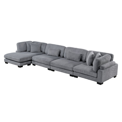 Traverse 4-Piece Modular Sectional with Reversible Chaise