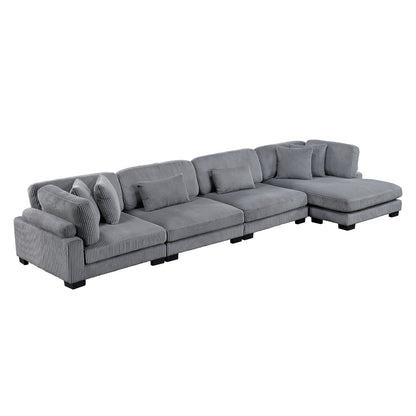 Traverse 4-Piece Modular Sectional with Reversible Chaise