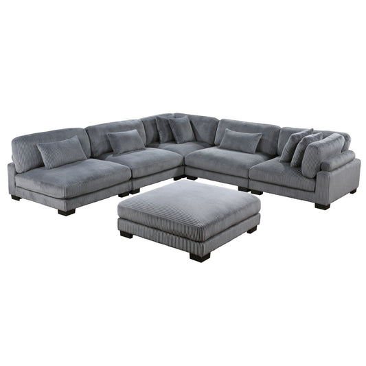 Traverse 6-Piece Modular Sectional with Ottoman