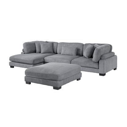 Traverse 4-Piece Modular Sectional with Reversible Chaise and Ottoman