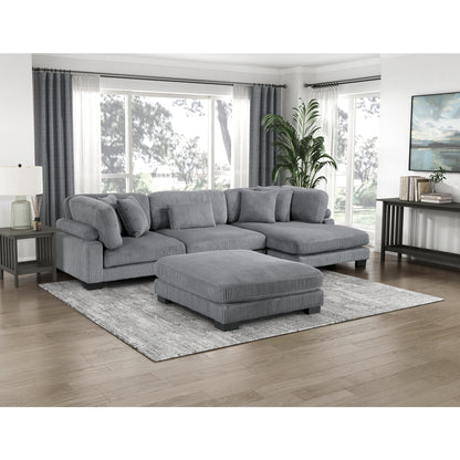 Traverse 4-Piece Modular Sectional with Reversible Chaise and Ottoman