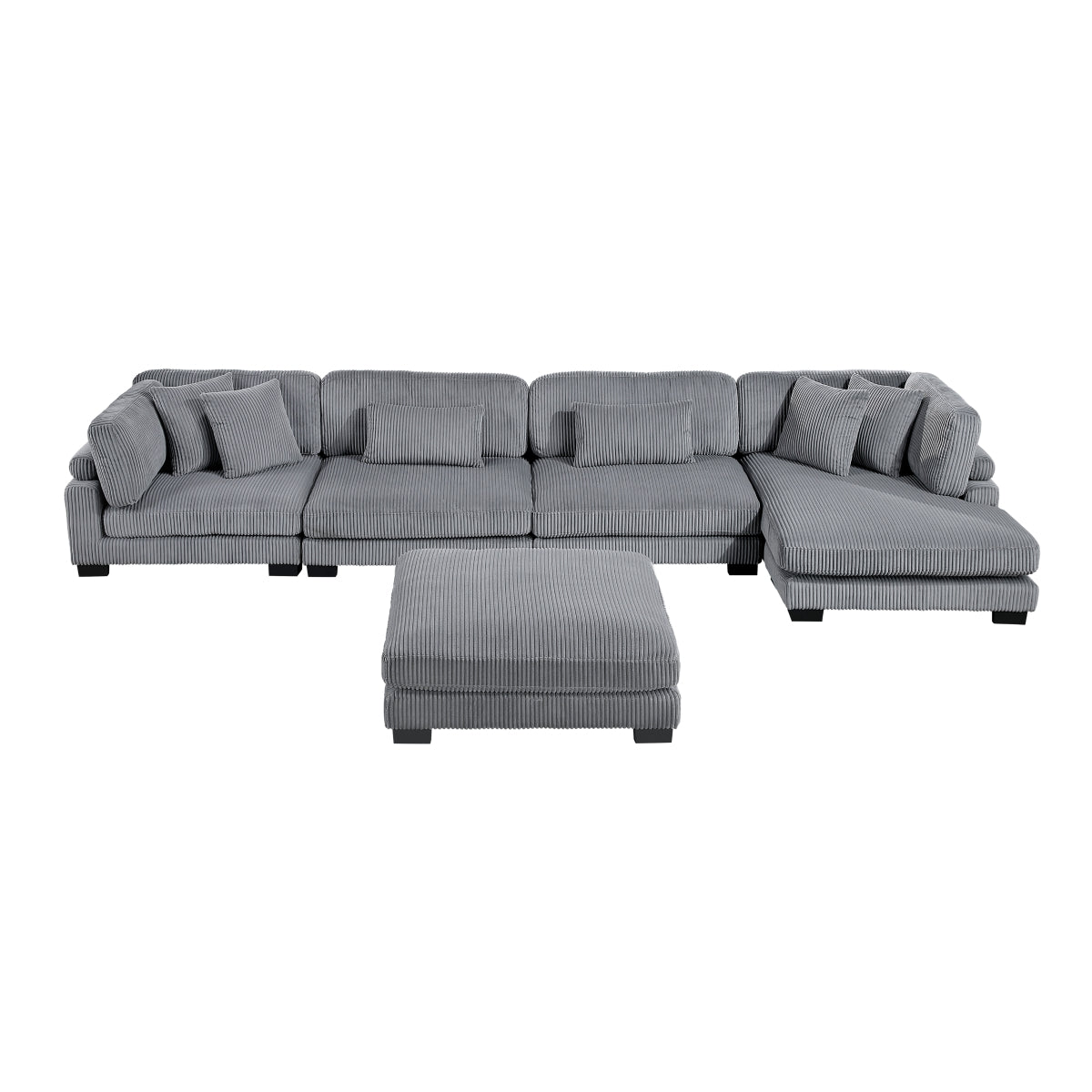 Traverse 5-Piece Modular Sectional with Reversible Chaise and Ottoman