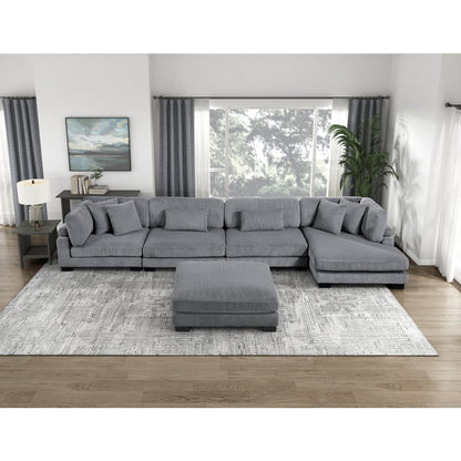 Traverse 5-Piece Modular Sectional with Reversible Chaise and Ottoman