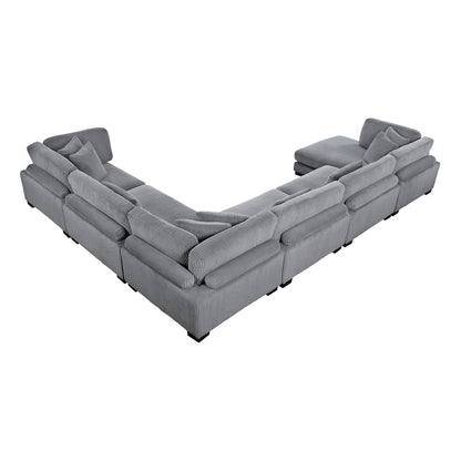 Traverse 6-Piece Modular Sectional with Reversible Chaise