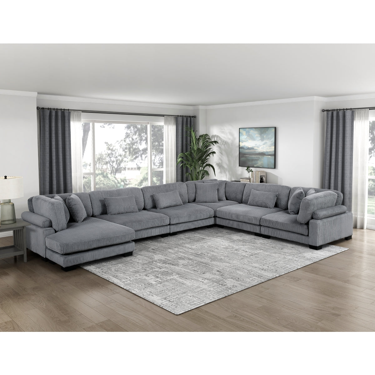 Traverse 6-Piece Modular Sectional with Reversible Chaise