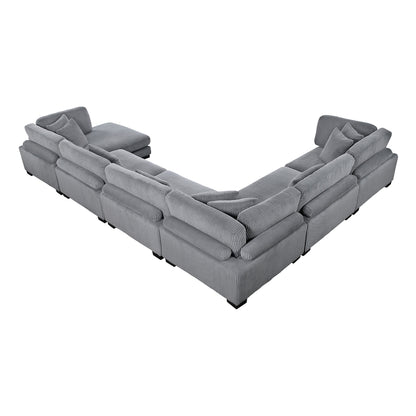 Traverse 6-Piece Modular Sectional with Reversible Chaise