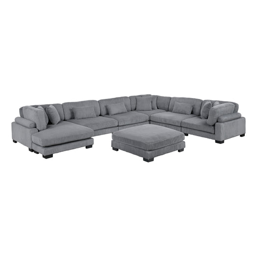 Traverse 7-Piece Modular Sectional with Reversible Chaise and Ottoman