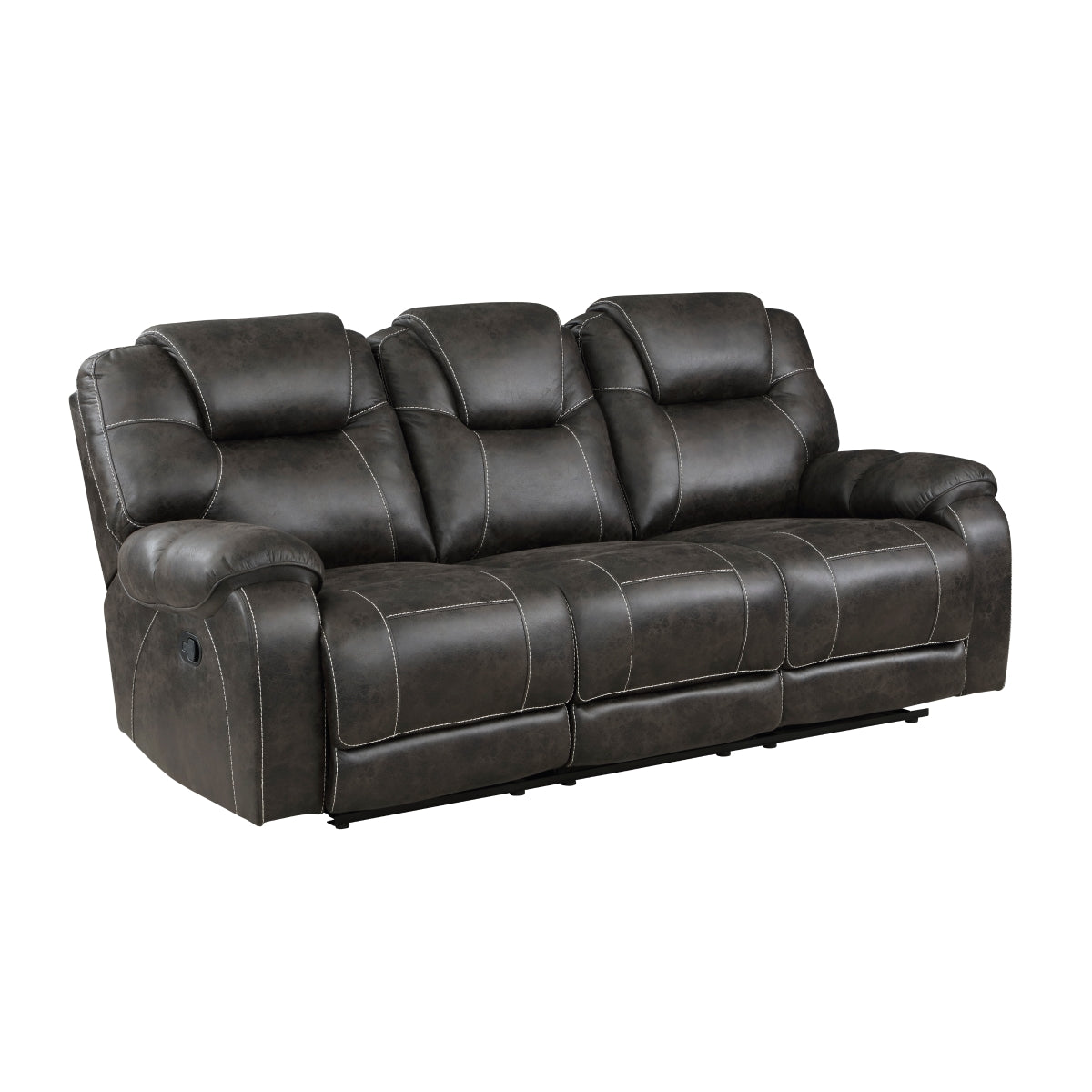 Gainesville Double Reclining Sofa - Chocolate