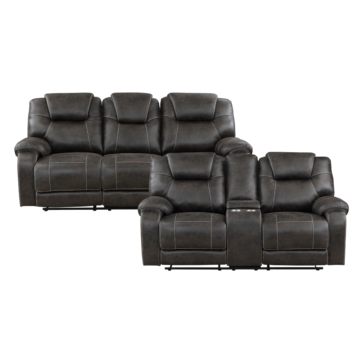 Gainesville 2-Piece Living Room Set (Sofa and Love Seat)