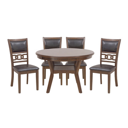 5Pc Pack Dinig Set, Brown Mindy Wood