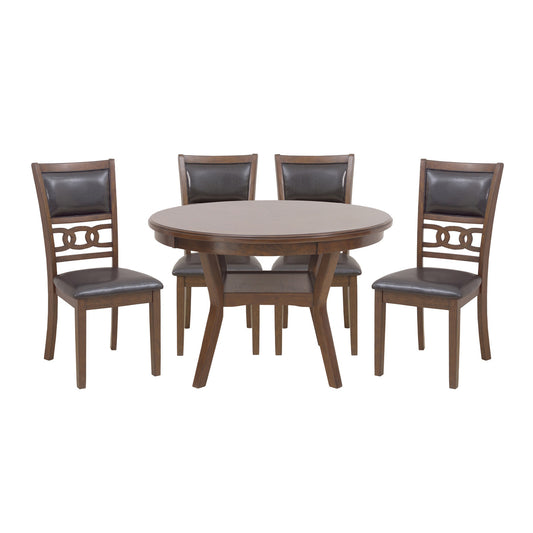 5Pc Pack Dinig Set, Brown Mindy Wood