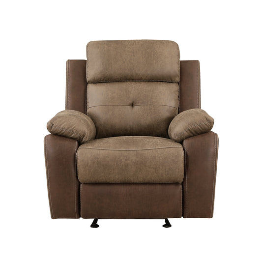 Glendale Glider Reclining Chair - Brown